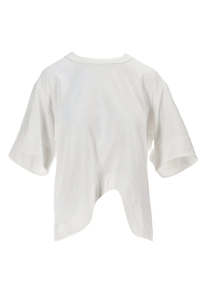 Niccolò Pasqualetti Onda curved-hem T-shirt - White