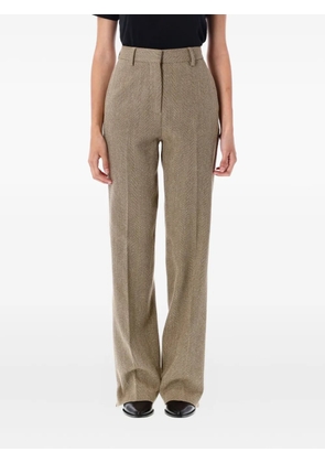 Golden Goose Maeva herringbone trousers - Brown
