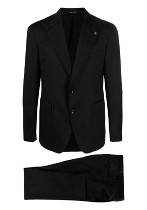 Tagliatore brooch-detail single-breasted suit - Black