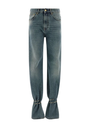 DARKPARK Marion hoop-detail cotton jeans - Blue