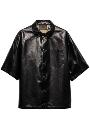 Prada leather shirt - Black
