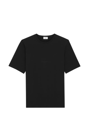 Saint Laurent logo-embroidery T-shirt - Black