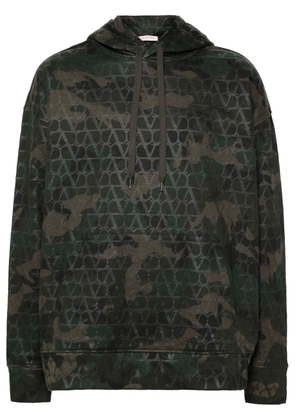Valentino Garavani Toile Iconographe camouflage hoodie - Green