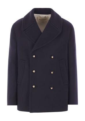 Valentino Garavani double-breasted wool peacoat - Blue