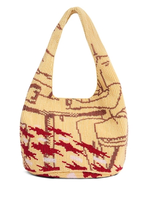 JW Anderson beaded-pattern shoulder bag - Yellow