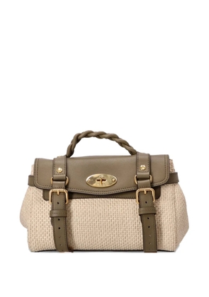 Mulberry mini Alexa woven texture top-handle bag - Neutrals