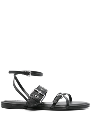 HUGO eyelet-detail sandals - Black