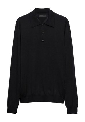 Prada knitted polo shirt - Black