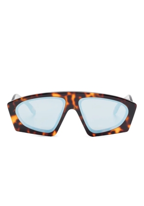 Henrik Vibskov tortoiseshell-effect sunglasses - Brown