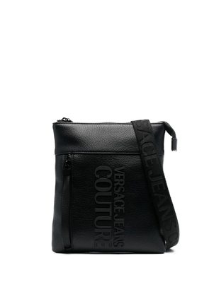 Versace Jeans Couture logo-embossed messenger bag - Black