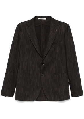 Tagliatore interwoven blazer - Brown