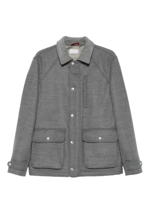 Brunello Cucinelli flap-pocket wool jacket - Grey