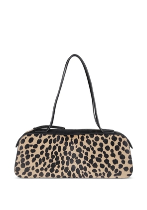 KHAITE Simona animal-print shoulder bag - Neutrals