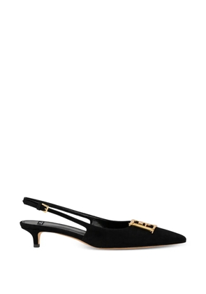 Elisabetta Franchi suede slingback pumps - Black