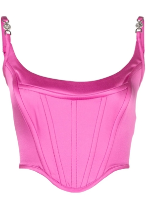 Versace Medusa '95 satin corset top - Pink