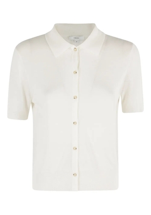Vince short-sleeve button-down cardigan - Neutrals