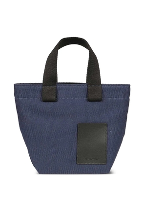 Il Bisonte logo-patch tote bag - Blue