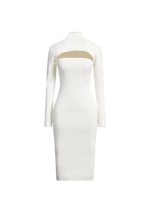 TOM FORD cutout ribbed knit midi dress - White