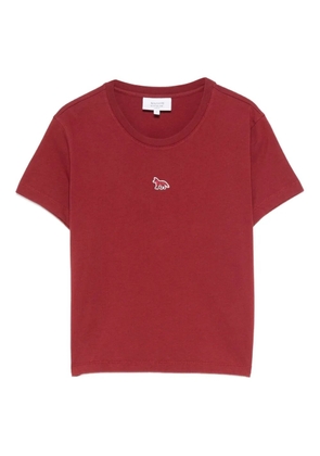 Maison Kitsuné fox-embroidered cotton t-shirt