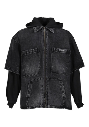 We11done double-layer denim jacket - Black