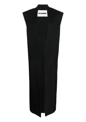 Jil Sander single-breasted tailored vest - Black