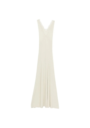 Nanushka lace detail tank maxi dress - Neutrals