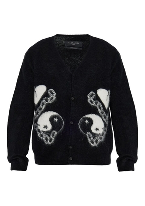 AllSaints Reflection button cardigan - Black