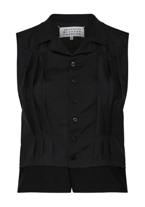Maison Margiela pleated vest - Black