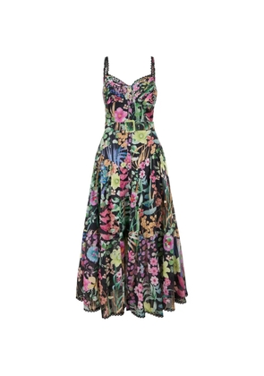 Charo Ruiz Ibiza Cael floral-print belted dress - Black