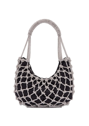 Rosantica Nodi crystal-embellished tote bag - Silver