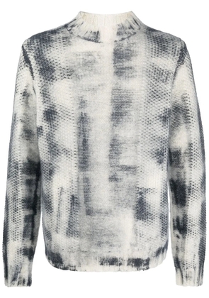 Malo abstract-print jumper - Blue