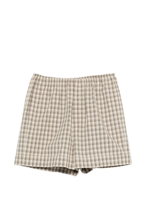 Nanushka Hira relaxed fit check shorts - Neutrals