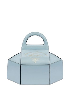 Moschino logo-stamp tote bag - Blue
