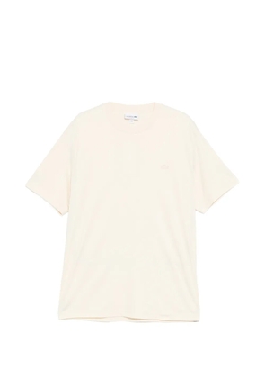 Lacoste logo-patched cotton T-shirt - Neutrals