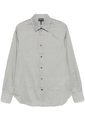 Emporio Armani geometric-print shirt - White