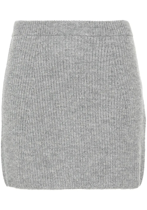 Sportmax ribbed-knit mini skirt - Grey