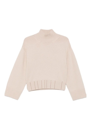 Fabiana Filippi high-neck ribbed sweater - Neutrals