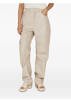 ENTIRE STUDIOS faux-leather trousers - Neutrals