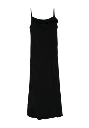 Recto Drapery Neckline Slip dress - Black
