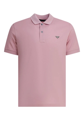 Prada logo-detail polo shirt - Pink