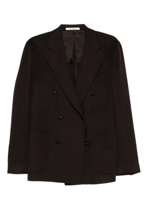 Tagliatore double-breasted pocket jacket - Brown