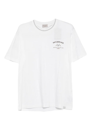 Paul & Shark logo-embroidered crew-neck T-shirt - White