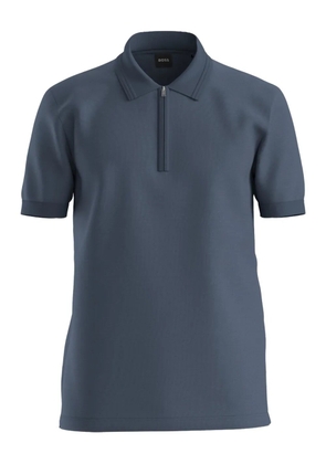 BOSS zip polo shirt - Blue