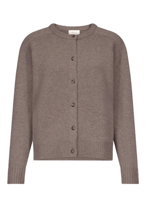 LouLou de Saison ribbed crew-neck cardigan - Neutrals