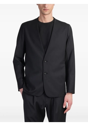 Attachment wool-blend blazer - Black