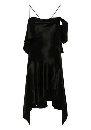 Givenchy one-shoulder silk dress - Black