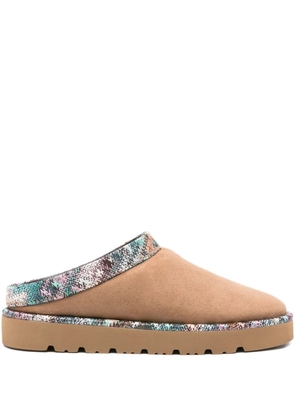 Missoni patterned-trim slippers - Neutrals