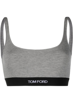 TOM FORD logo-underband bra - Grey
