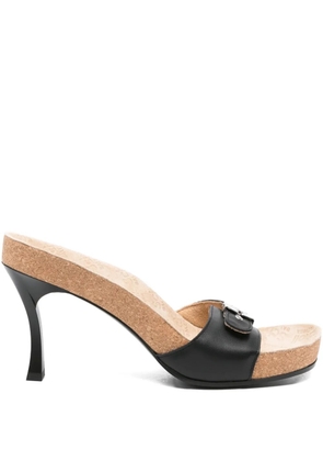 Balenciaga x Scholl heeled sandals - Black