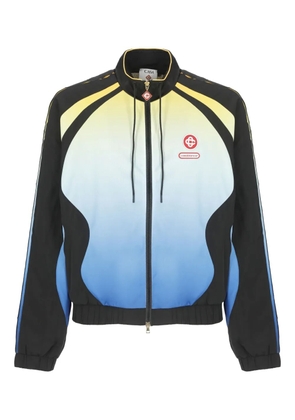 Casablanca logo-appliquéd mesh jacket - Black